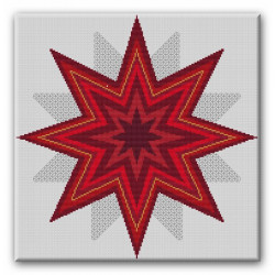 Variation eines Sterns ( rot )