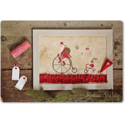 Santa on the bike